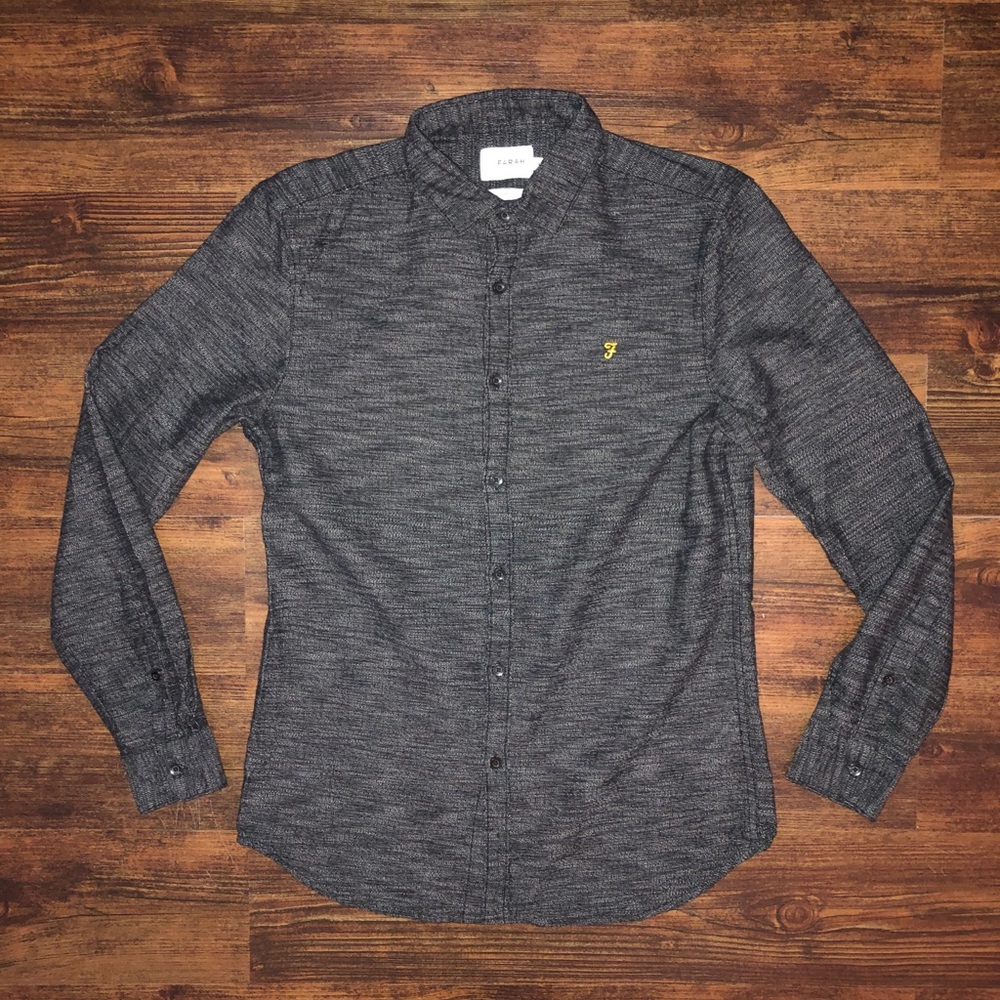Mens Farah Slim Fit Button Down Shirt Medium NWOT